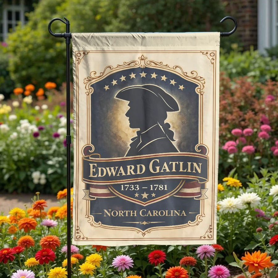 Patriot Ancestor Garden Flag | Vintage 1776 Silhouette Art | Double Sided Polyester | American Revolution Memorial Gift for History Buffs