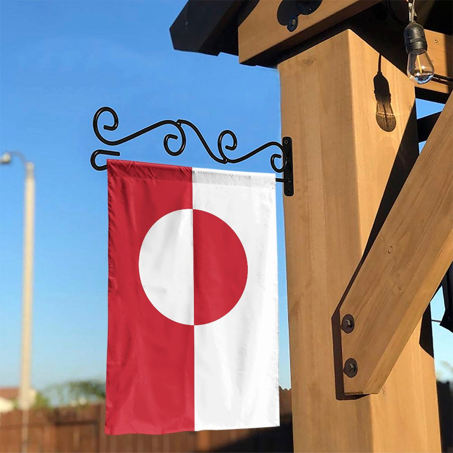Greenland Flag Garden Banner | Double Sided National Emblem | Weather-Resistant Polyester | Patriotic Outdoor Yard Decor Gift