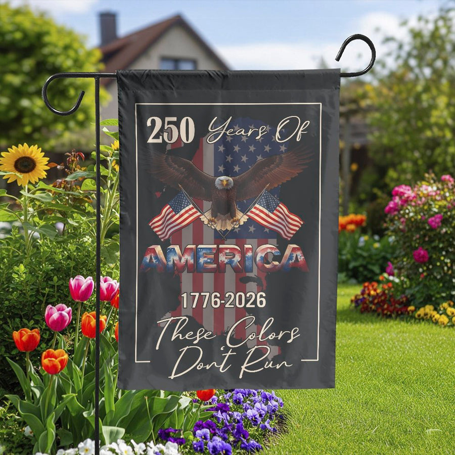 America 250th Anniversary Garden Flag | Patriotic Eagle 1776-2026 | Weather Resistant & Double Sided | Collector's Gift for Patriots