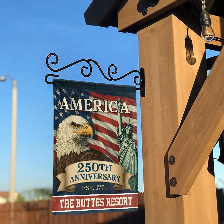 USA 250th Anniversary Garden Flag | Patriotic Eagle & Liberty 2026 Decor | Premium Double Sided Polyester | Commemorative Outdoor Yard Gift