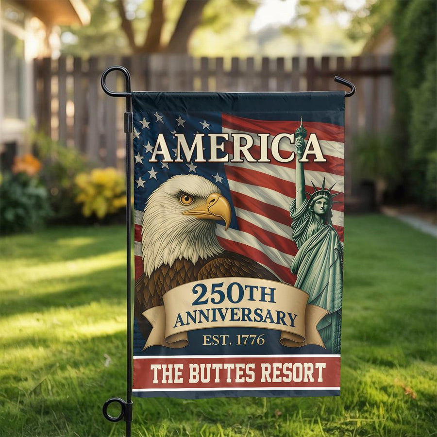 USA 250th Anniversary Garden Flag | Patriotic Eagle & Liberty 2026 Decor | Premium Double Sided Polyester | Commemorative Outdoor Yard Gift