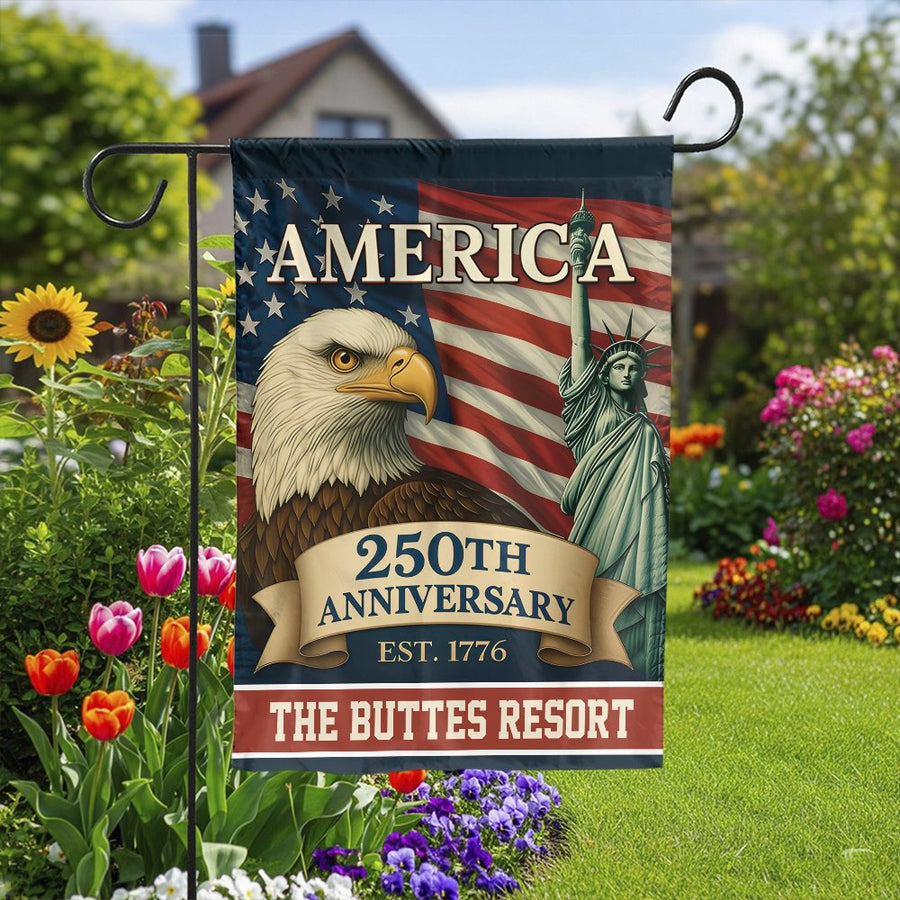 USA 250th Anniversary Garden Flag | Patriotic Eagle & Liberty 2026 Decor | Premium Double Sided Polyester | Commemorative Outdoor Yard Gift