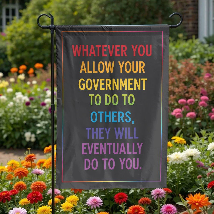 Human Rights Garden Flag | Political Government Quote | Premium Double Sided Polyester | Social Justice Yard Decor Gift for Activist