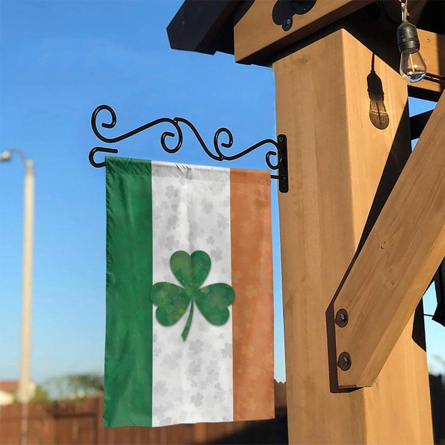 Irish Shamrock Garden Flag | Double Sided Ireland Flag Print | Weather Resistant Polyester | St Patricks Day Outdoor Decor Gift