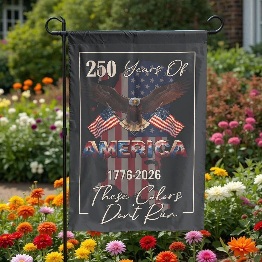 America 250th Anniversary Garden Flag | Patriotic Eagle 1776-2026 | Weather Resistant & Double Sided | Collector's Gift for Patriots