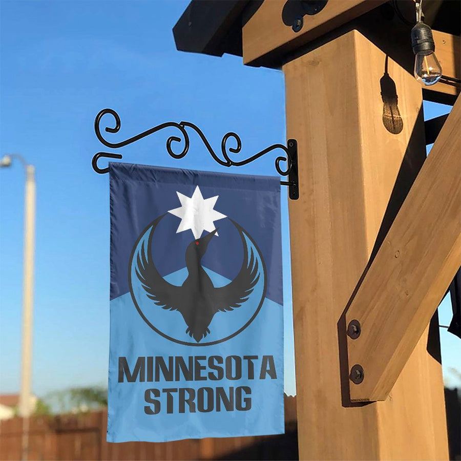 Minnesota Strong Garden Flag | Loon & North Star State Pride Design | Double-Sided Polyester | MN Homeowner Gift & Outdoor Yard Decor