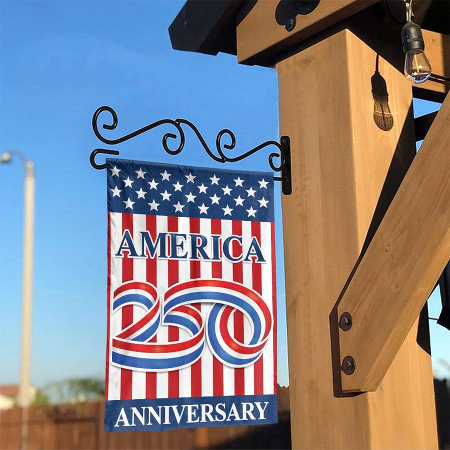 America 250th Anniversary Garden Flag | Patriotic 2026 Celebration Yard Decor | Double Sided Polyester | Commemorative Collector's Gift