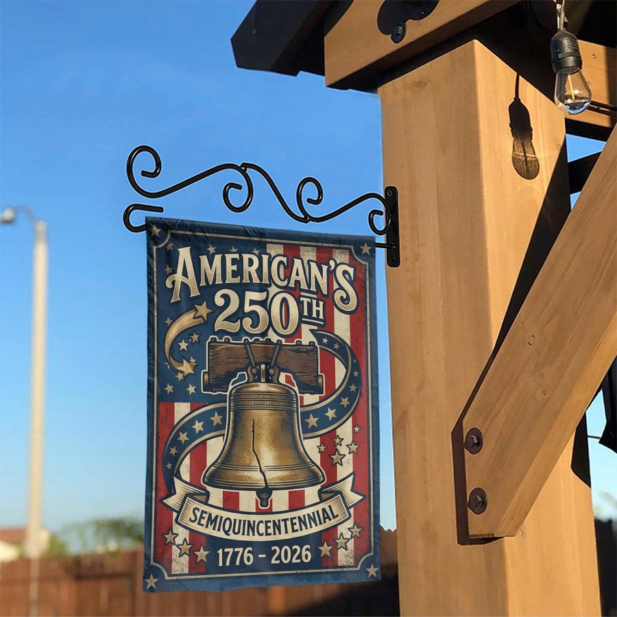 America's 250th Anniversary Garden Flag | Patriotic Semiquincentennial Design | Double Sided Polyester | Collector's Yard Decor for 2026