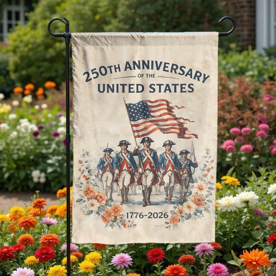 United States 250th Anniversary Garden Flag | Patriotic 1776-2026 Commemorative Design | Weather-Resistant Double Sided Print | Collector's Gift for Patriots