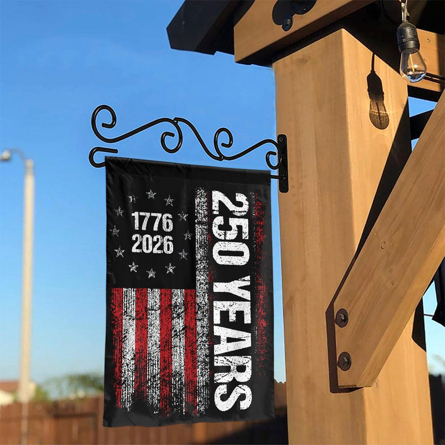 USA 250th Anniversary Garden Flag | Distressed 1776-2026 Vertical Design | Double Sided Polyester Yard Decor | Commemorative Gift for Patriots