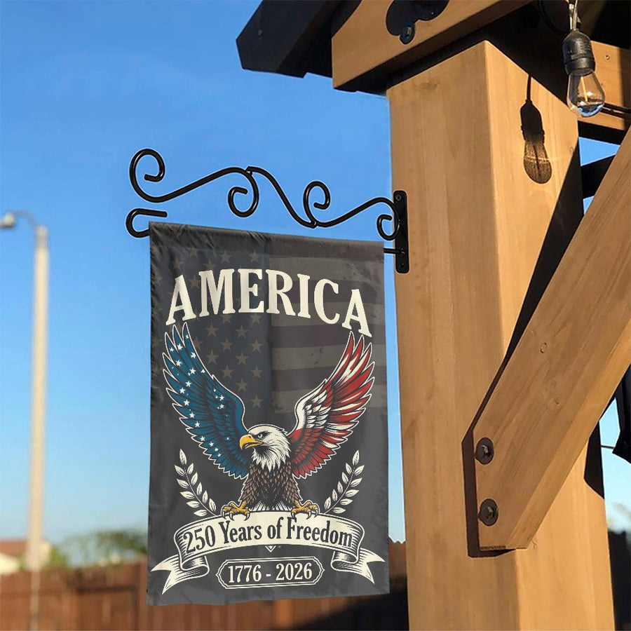 USA 250th Anniversary Garden Flag | Patriotic American Eagle Decor | Double-Sided Polyester | 1776-2026 Collector's Yard Decor Gift