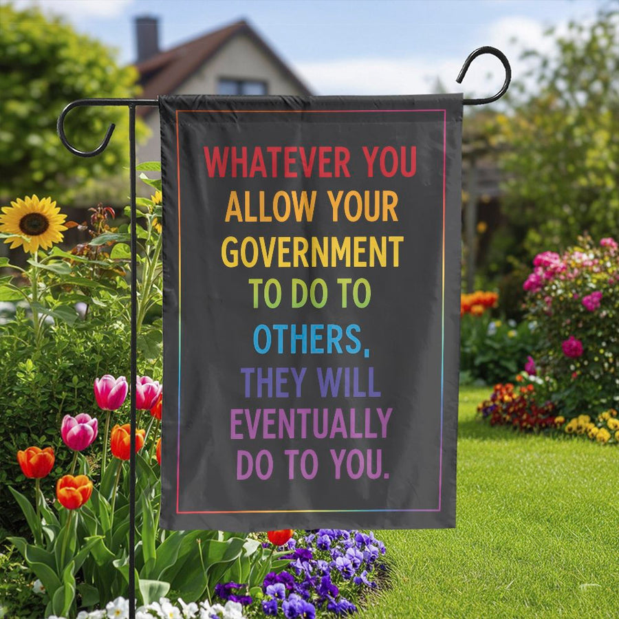 Human Rights Garden Flag | Political Government Quote | Premium Double Sided Polyester | Social Justice Yard Decor Gift for Activist