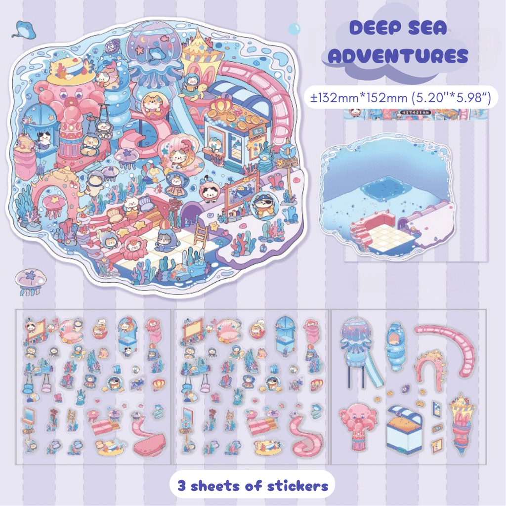 Stick n’ Scene 3D DIY Scene Stickers Therapy Sets