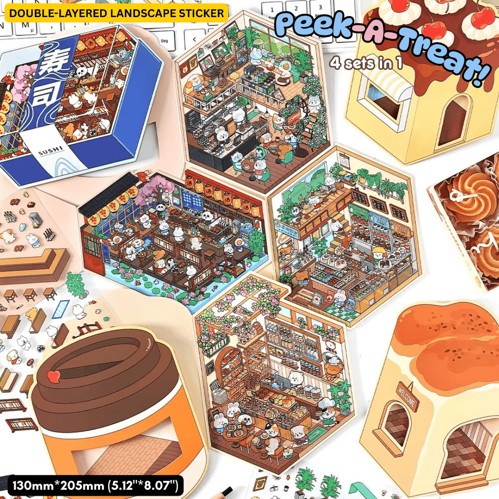 Stick n’ Scene 3D DIY Scene Stickers Therapy Sets