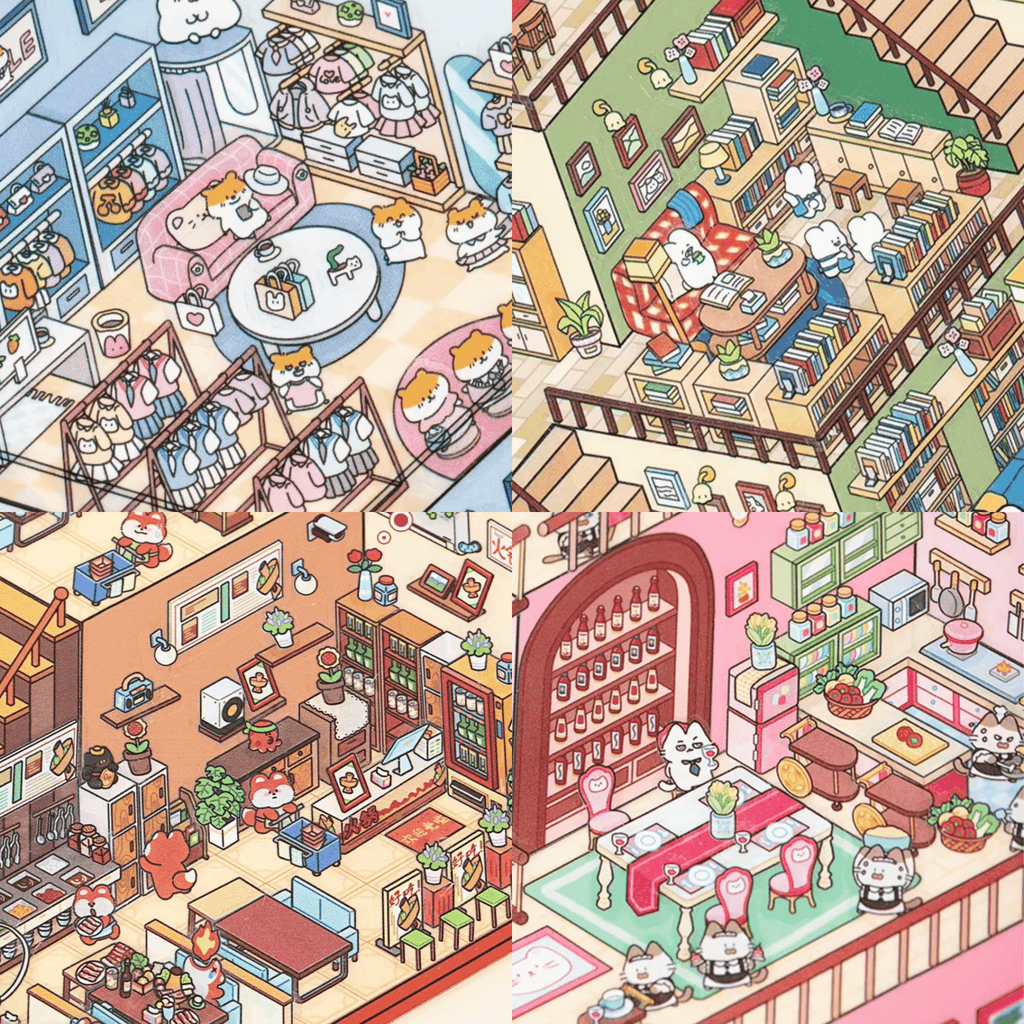 Stick n’ Scene 3D DIY Scene Stickers Therapy Sets