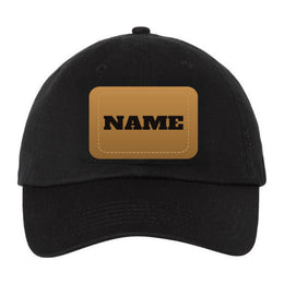 Softer, Lighter, Still His — Custom Leather Patch Dad Hat