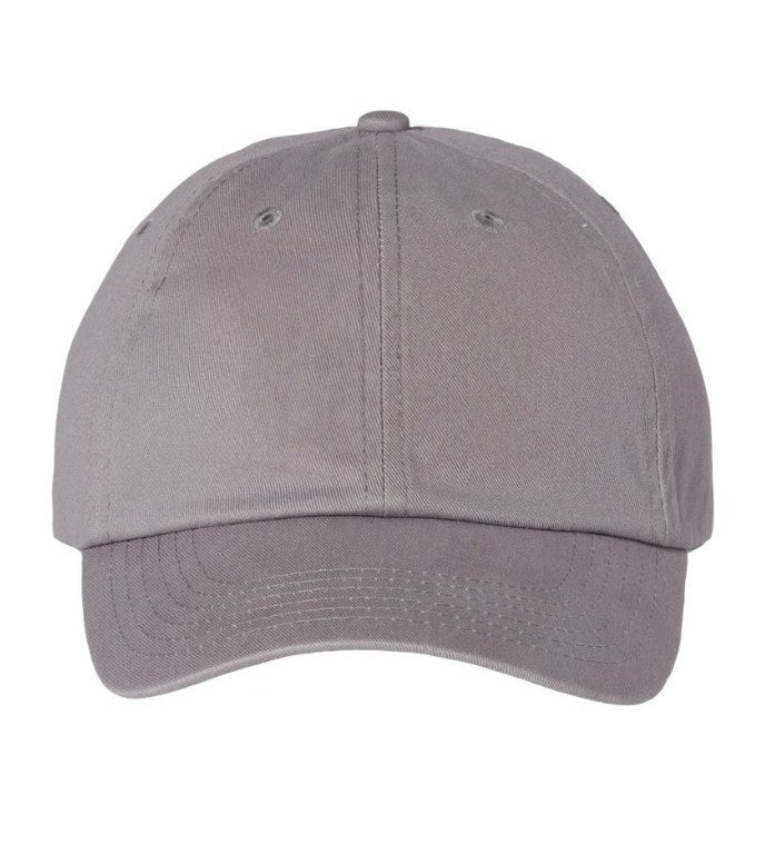 Bio-washed dad hat, grey